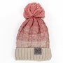 C BEANIE PINK/WHITE