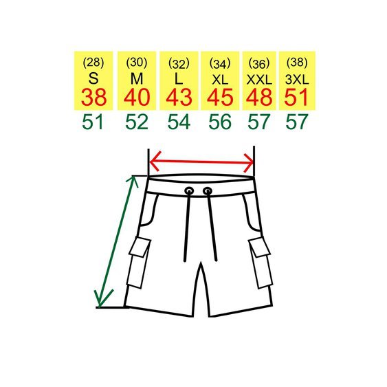 Cargo Stretch Shorts black