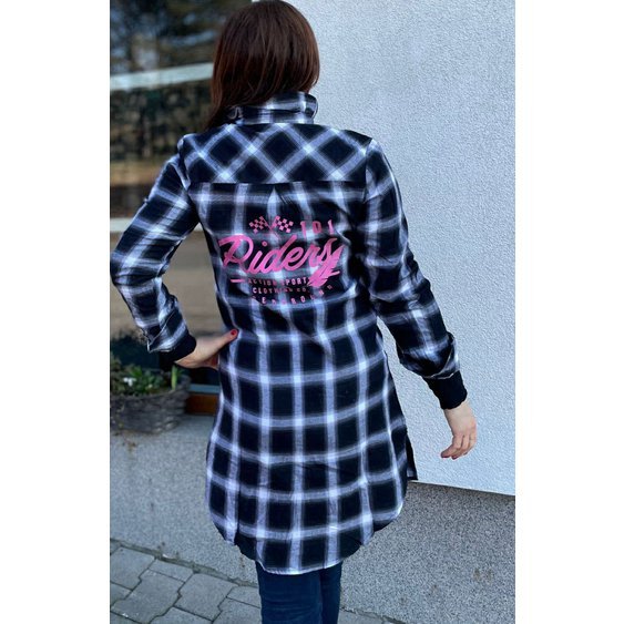 CHECKERED SHIRT DRESS