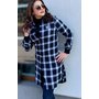 CHECKERED SHIRT DRESS