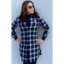 CHECKERED SHIRT DRESS